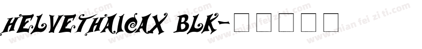 HelvethaicaX Blk字体转换